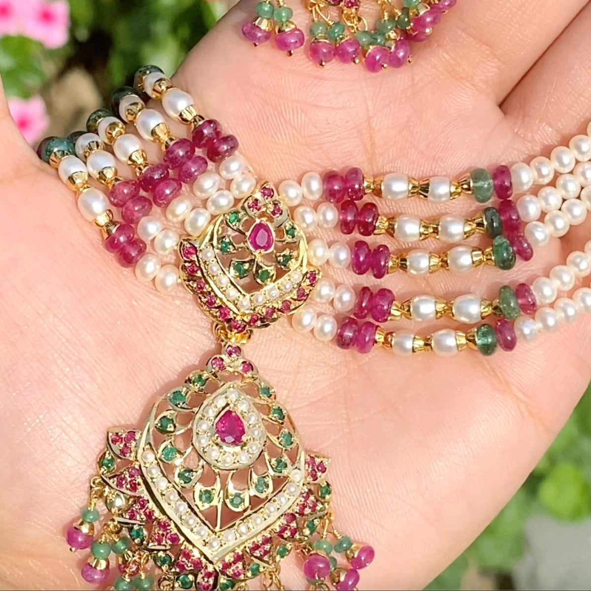 rajasthani jadau choker set