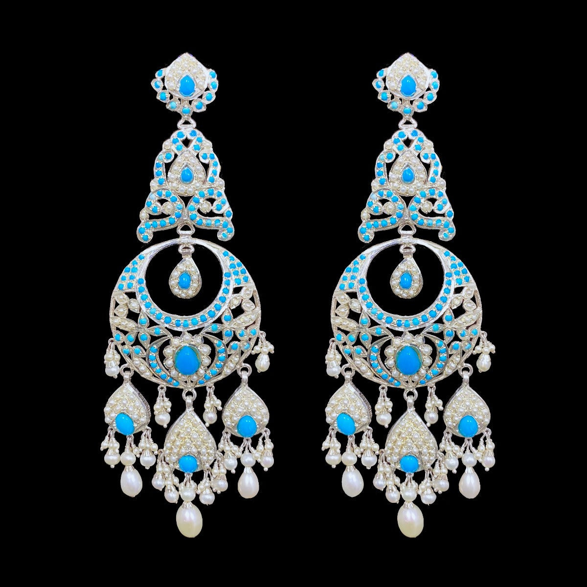 jadau danglers on silver