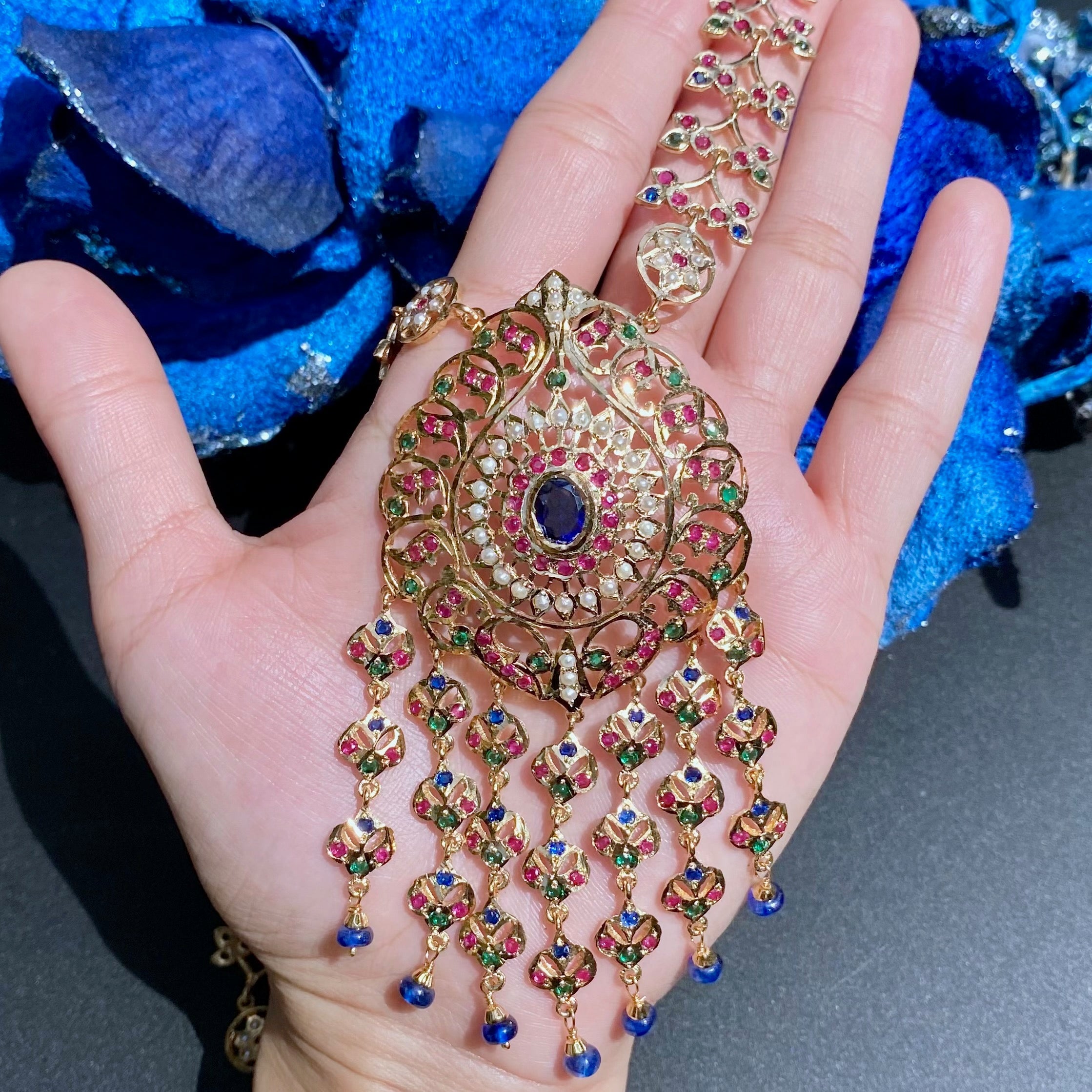 shop gold plated bahraini style indian jewellery on pure silver