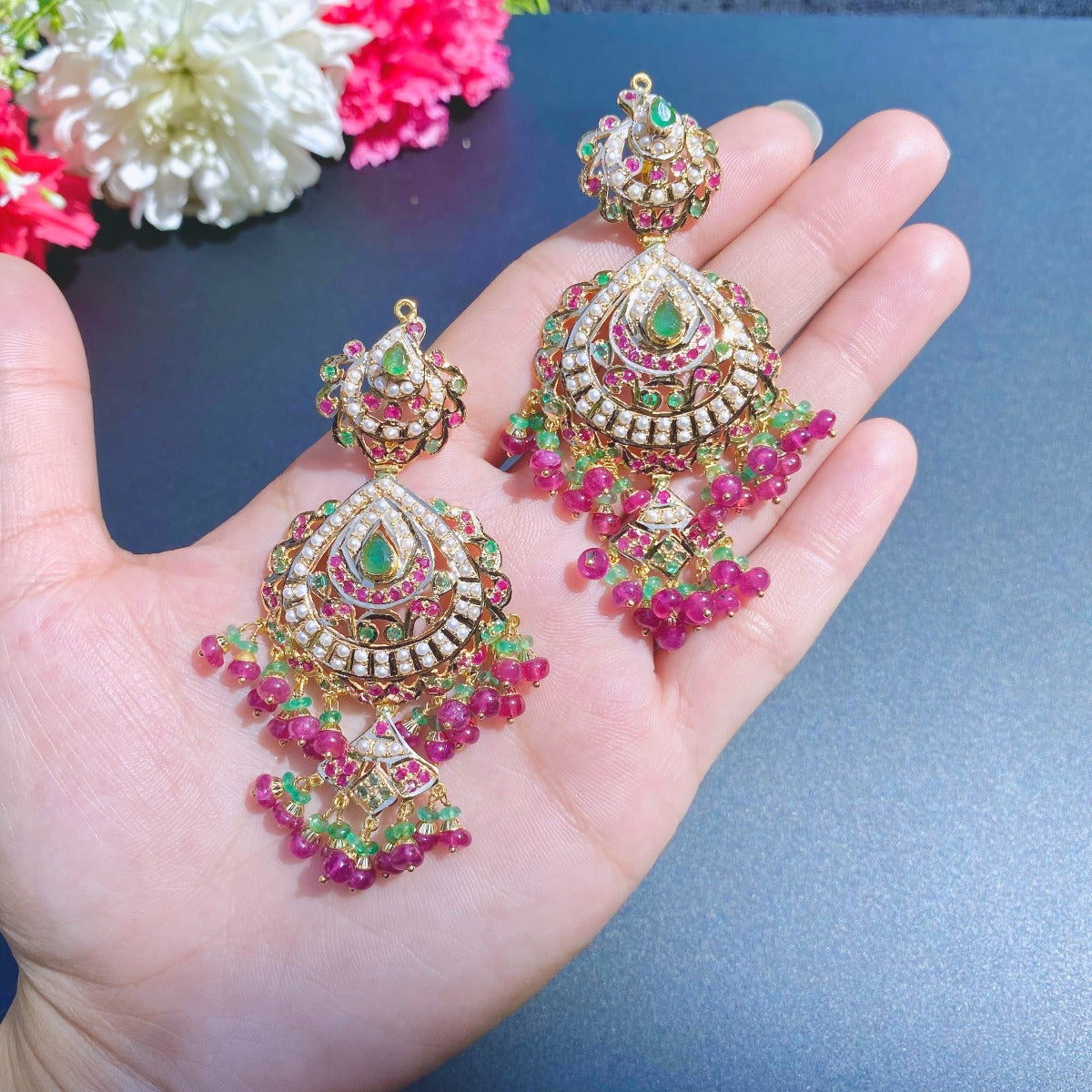 shop indian gold rani haar sets in dubai