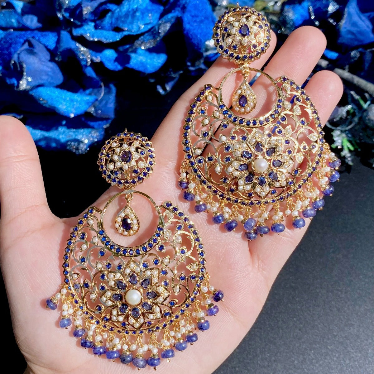 meermankaa kundan earrings for destination wedding