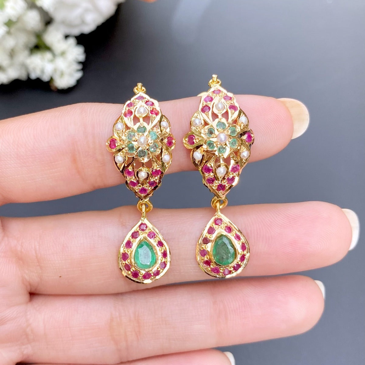 dubai gold earrings online