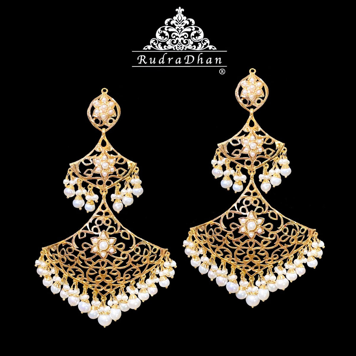 statement gold earrings dubai